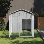 Doghouse corral light gray galvanized steel 117x201x123cm by vidaXL, Dog kennels - Ref: Foro24-172352, Price: 236,22 €, Disco...
