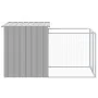 Peroos corral shed light gray galvanized steel 110x201x110cm by vidaXL, Dog kennels - Ref: Foro24-172358, Price: 186,65 €, Di...