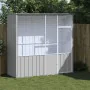 Grauer Vogelkäfig aus verzinktem Stahl, 215 x 78 x 200 cm von vidaXL, Füße und Vogelkäfige - Ref: Foro24-172345, Preis: 341,1...