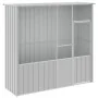 Jaula de pájaros acero galvanizado gris 215x78x200 cm de vidaXL, Pies y jaulas para pájaros - Ref: Foro24-172345, Precio: 339...