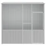 Jaula de pájaros acero galvanizado gris 215x78x200 cm de vidaXL, Pies y jaulas para pájaros - Ref: Foro24-172345, Precio: 339...