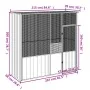 Jaula de pájaros acero galvanizado gris 215x78x200 cm de vidaXL, Pies y jaulas para pájaros - Ref: Foro24-172345, Precio: 339...