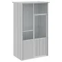 Jaula de pájaros acero galvanizado gris 115x78x200 cm de vidaXL, Pies y jaulas para pájaros - Ref: Foro24-172343, Precio: 224...