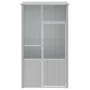 Jaula de pájaros acero galvanizado gris 115x78x200 cm de vidaXL, Pies y jaulas para pájaros - Ref: Foro24-172343, Precio: 224...