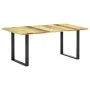 Solid recycled wood dining table 180x90x76 cm by vidaXL, Kitchen and dining tables - Ref: Foro24-285830, Price: 287,21 €, Dis...