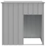 Hundehütte mit Dach aus verzinktem Stahl in hellgrau 110x103x109cm von vidaXL, Hundehütten - Ref: Foro24-172356, Preis: 119,2...