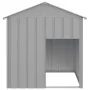 Caseta perros tejado acero galvanizado gris claro 117x103x123cm de vidaXL, Casetas para perros - Ref: Foro24-172350, Precio: ...