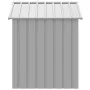 Caseta perros tejado acero galvanizado gris claro 117x103x123cm de vidaXL, Casetas para perros - Ref: Foro24-172350, Precio: ...