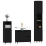 Juego de muebles de baño 3 pzas madera contrachapada negro de vidaXL, Muebles de baño - Ref: Foro24-3190214, Precio: 188,43 €...