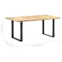 Esstisch aus massivem Mangoholz, 180 x 90 x 76 cm von vidaXL, Küchen- und Esstische - Ref: Foro24-285831, Preis: 311,32 €, Ra...