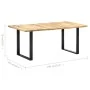 Solid mango wood dining table 180x90x76 cm by vidaXL, Kitchen and dining tables - Ref: Foro24-285831, Price: 311,60 €, Discou...