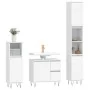 3-teiliges Badezimmermöbelset aus weißem Sperrholz von vidaXL, Badezimmermöbel - Ref: Foro24-3190221, Preis: 201,71 €, Rabatt: %
