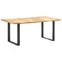 Solid mango wood dining table 180x90x76 cm by vidaXL, Kitchen and dining tables - Ref: Foro24-285831, Price: 311,60 €, Discou...