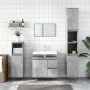 2-teiliges Badezimmermöbelset aus betongrauem Sperrholz von vidaXL, Badezimmermöbel - Ref: Foro24-3190225, Preis: 180,19 €, R...