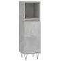 2-teiliges Badezimmermöbelset aus betongrauem Sperrholz von vidaXL, Badezimmermöbel - Ref: Foro24-3190225, Preis: 180,19 €, R...