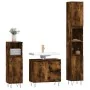 3-piece bathroom furniture set smoked oak plywood by vidaXL, Bathroom furniture - Ref: Foro24-3190226, Price: 188,34 €, Disco...