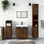 3-teiliges Badezimmermöbel-Set aus braunem Eichensperrholz von vidaXL, Badezimmermöbel - Ref: Foro24-3190228, Preis: 204,95 €...