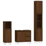 3-teiliges Badezimmermöbel-Set aus braunem Eichensperrholz von vidaXL, Badezimmermöbel - Ref: Foro24-3190228, Preis: 204,95 €...