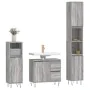3-teiliges Badezimmermöbelset aus grauem Sonoma-Sperrholz von vidaXL, Badezimmermöbel - Ref: Foro24-3190227, Preis: 187,55 €,...