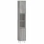 Sonoma gray plywood 3-piece bathroom furniture set by vidaXL, Bathroom furniture - Ref: Foro24-3190227, Price: 187,55 €, Disc...