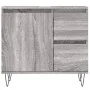 Sonoma gray plywood 3-piece bathroom furniture set by vidaXL, Bathroom furniture - Ref: Foro24-3190227, Price: 187,55 €, Disc...