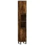 3-teiliges Badezimmermöbel-Set aus geräuchertem Eichensperrholz von vidaXL, Badezimmermöbel - Ref: Foro24-3190234, Preis: 196...
