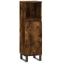 3-teiliges Badezimmermöbel-Set aus geräuchertem Eichensperrholz von vidaXL, Badezimmermöbel - Ref: Foro24-3190234, Preis: 196...