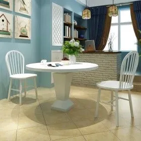 Dining chairs, 2 units, solid rubberwood, white. by vidaXL, dining chairs - Ref: Foro24-242026, Price: 185,60 €, Discount: %