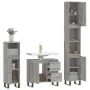 Sonoma gray plywood 3-piece bathroom furniture set by vidaXL, Bathroom furniture - Ref: Foro24-3190235, Price: 202,17 €, Disc...