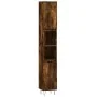 3-teiliges Badezimmermöbel-Set aus geräuchertem Eichensperrholz von vidaXL, Badezimmermöbel - Ref: Foro24-3190280, Preis: 161...