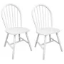 Esszimmerstühle 2 Stück massives Gummiholz weiß von vidaXL, Essstühle - Ref: Foro24-242026, Preis: 185,60 €, Rabatt: %