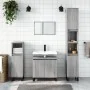 Set de muebles de baño 3 pzas madera contrachapada gris sonoma de vidaXL, Muebles de baño - Ref: Foro24-3190289, Precio: 172,...
