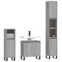 Set de muebles de baño 3 pzas madera contrachapada gris sonoma de vidaXL, Muebles de baño - Ref: Foro24-3190289, Precio: 172,...