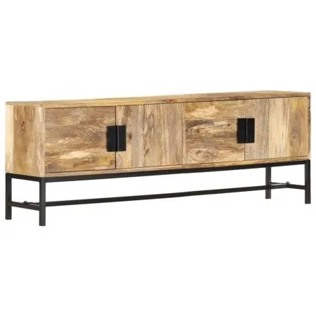 TV-Schrank aus massivem Mangoholz, 140 x 30 x 50 cm von vidaXL, TV-Möbel - Ref: Foro24-285863, Preis: 281,10 €, Rabatt: %