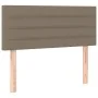 Box spring bed with taupe gray fabric mattress 100x200 cm by vidaXL, Beds and slatted bases - Ref: Foro24-3126305, Price: 333...