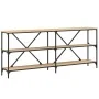 Konsolentisch aus Eisenholz, Sonoma-Eiche, 180 x 30 x 75 cm von vidaXL, Seitentische - Ref: Foro24-832854, Preis: 105,49 €, R...