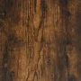 Console table iron wood engineered smoked oak 180x30x75cm by vidaXL, Side tables - Ref: Foro24-832855, Price: 80,86 €, Discou...