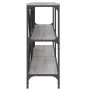 Sonoma gray engineered iron and wood console table 180x30x75cm by vidaXL, Side tables - Ref: Foro24-832856, Price: 81,15 €, D...
