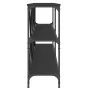 Console table iron and black engineered wood 200x30x75 cm by vidaXL, Side tables - Ref: Foro24-832858, Price: 97,49 €, Discou...