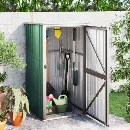 Cobertizo de herramientas jardín acero galvanizado 88x89x161 cm de vidaXL, Cobertizos - Ref: Foro24-316205, Precio: 113,30 €,...