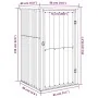 Cobertizo de herramientas jardín acero galvanizado 88x89x161 cm de vidaXL, Cobertizos - Ref: Foro24-316205, Precio: 113,30 €,...