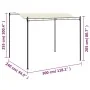 Cream white fabric gazebo by vidaXL, Tents and gazebos - Ref: Foro24-43217, Price: 183,74 €, Discount: %