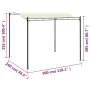 Cremeweißer Stoffpavillon von vidaXL, Zelte und Pavillons - Ref: Foro24-43217, Preis: 187,34 €, Rabatt: %