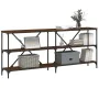 Konsolentisch aus Eisenholz, braune Eiche, 180 x 30 x 75 cm von vidaXL, Seitentische - Ref: Foro24-832857, Preis: 78,14 €, Ra...