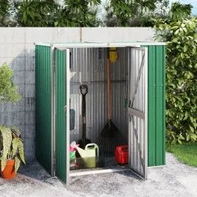 Cobertizo herramientas jardín acero galvanizado 161x89x161 cm de vidaXL, Cobertizos - Ref: Foro24-316209, Precio: 151,70 €, D...
