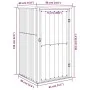 Gartenwerkzeugschuppen aus verzinktem Stahl 88x89x161 cm von vidaXL, Schuppen - Ref: Foro24-316207, Preis: 125,39 €, Rabatt: %