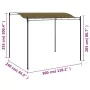 Taupe gray sunshade awning 3x2.4 cm 180 g/m² by vidaXL, Tents and gazebos - Ref: Foro24-312216, Price: 192,44 €, Discount: %