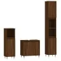 3-teiliges Badezimmermöbel-Set aus braunem Eichensperrholz von vidaXL, Badezimmermöbel - Ref: Foro24-3190274, Preis: 165,93 €...