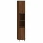 Set de muebles baño 3 pzas madera contrachapada roble marrón de vidaXL, Muebles de baño - Ref: Foro24-3190274, Precio: 165,90...