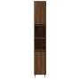 Set de muebles baño 3 pzas madera contrachapada roble marrón de vidaXL, Muebles de baño - Ref: Foro24-3190274, Precio: 165,90...